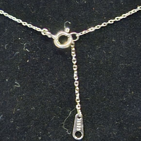 Dazzling Moissanite And 925 Silver Moon Pendant Necklace #40 - Picture 4 of 4